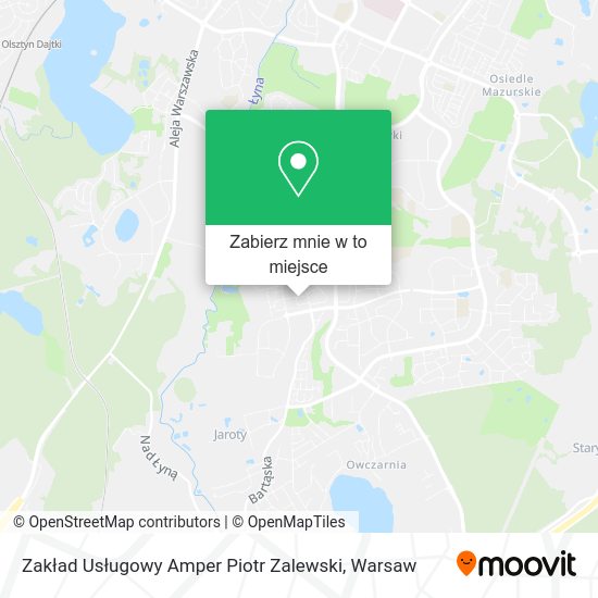 Mapa Zakład Usługowy Amper Piotr Zalewski