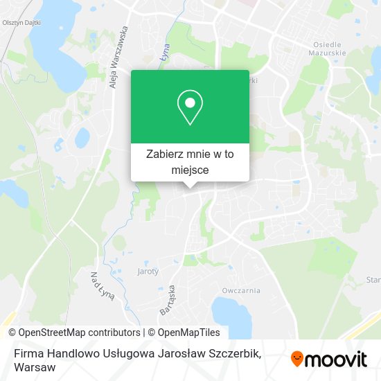 Mapa Firma Handlowo Usługowa Jarosław Szczerbik