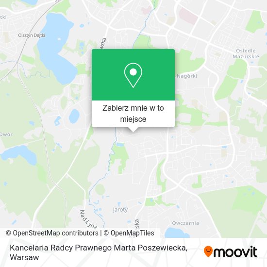 Mapa Kancelaria Radcy Prawnego Marta Poszewiecka