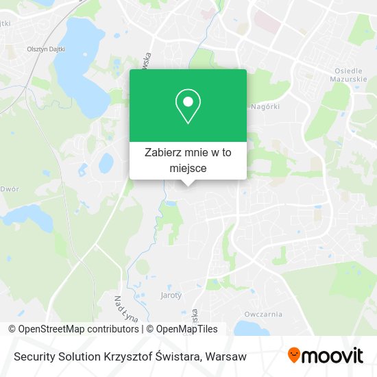 Mapa Security Solution Krzysztof Świstara