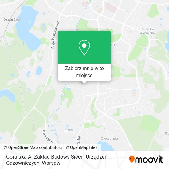 Mapa Góralska A. Zakład Budowy Sieci i Urządzeń Gazowniczych