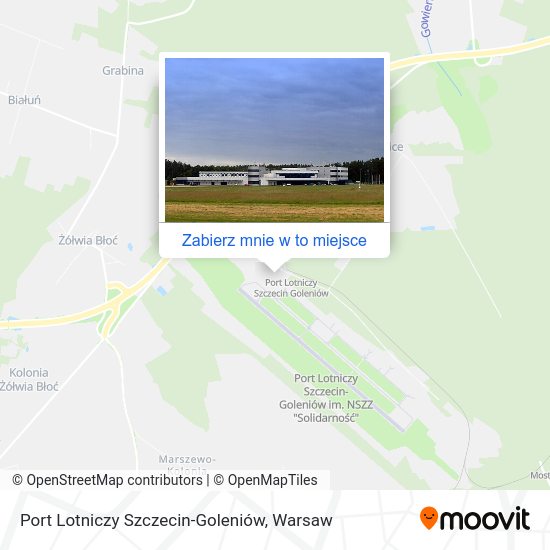 Mapa Port Lotniczy Szczecin-Goleniów