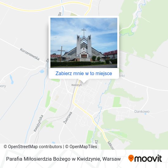 Mapa Parafia Miłosierdzia Bożego w Kwidzynie