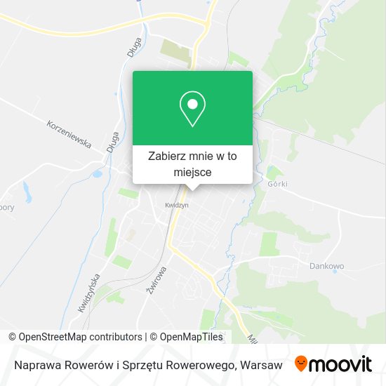 Mapa Naprawa Rowerów i Sprzętu Rowerowego