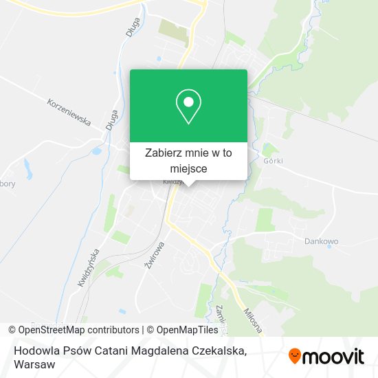 Mapa Hodowla Psów Catani Magdalena Czekalska