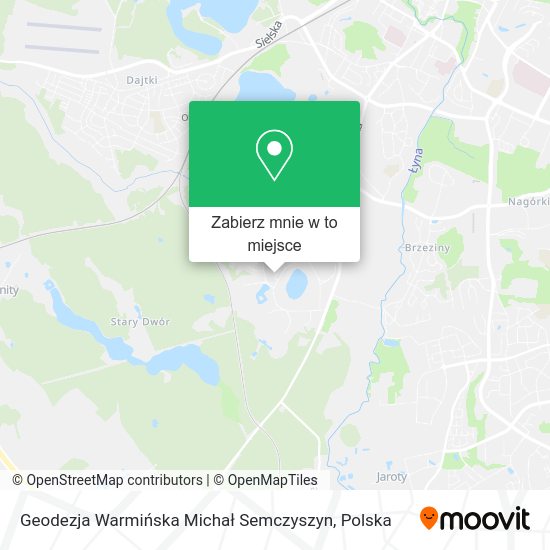 Mapa Geodezja Warmińska Michał Semczyszyn