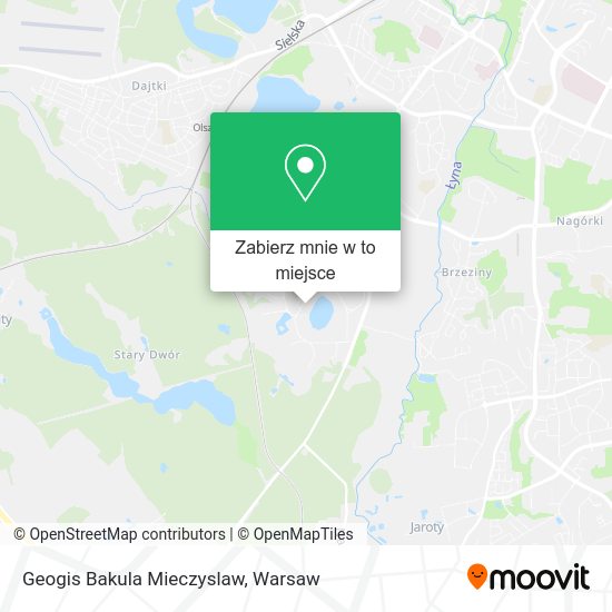 Mapa Geogis Bakula Mieczyslaw