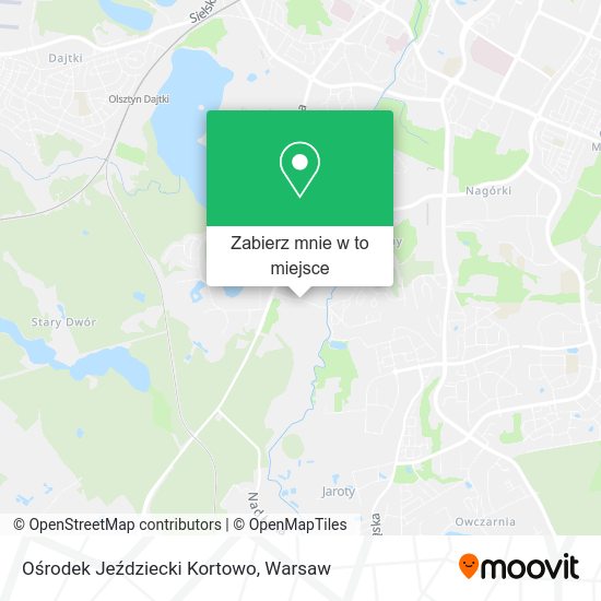 Mapa Ośrodek Jeździecki Kortowo