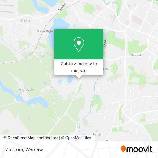 Mapa Zielcom