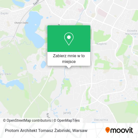 Mapa Protom Architekt Tomasz Żabiński