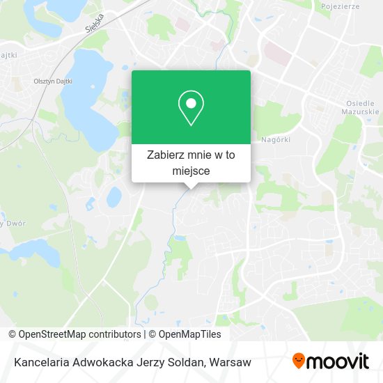 Mapa Kancelaria Adwokacka Jerzy Soldan