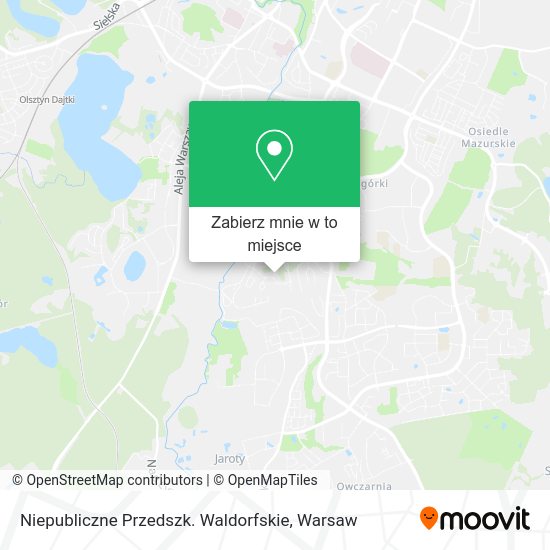 Mapa Niepubliczne Przedszk. Waldorfskie