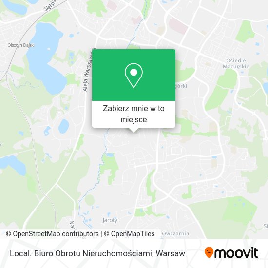 Mapa Local. Biuro Obrotu Nieruchomościami