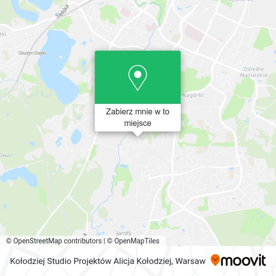 Mapa Kołodziej Studio Projektów Alicja Kołodziej