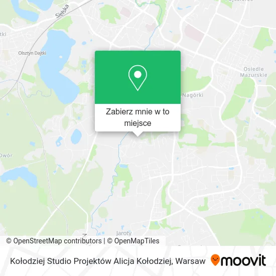 Mapa Kołodziej Studio Projektów Alicja Kołodziej