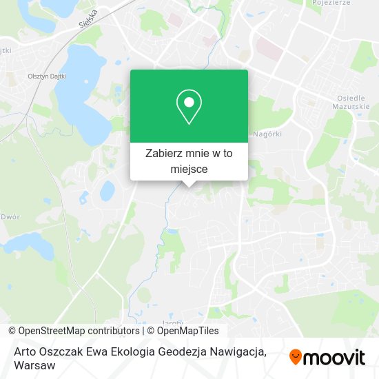 Mapa Arto Oszczak Ewa Ekologia Geodezja Nawigacja