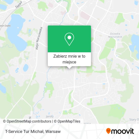 Mapa T-Service Tur Michał