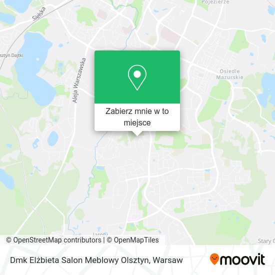 Mapa Dmk Elżbieta Salon Meblowy Olsztyn