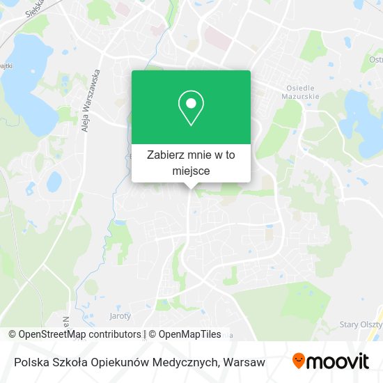 Mapa Polska Szkoła Opiekunów Medycznych