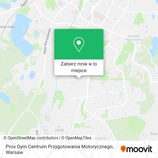 Mapa Pros Gym Centrum Przygotowania Motorycznego