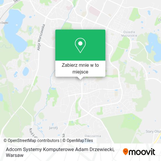 Mapa Adcom Systemy Komputerowe Adam Drzewiecki