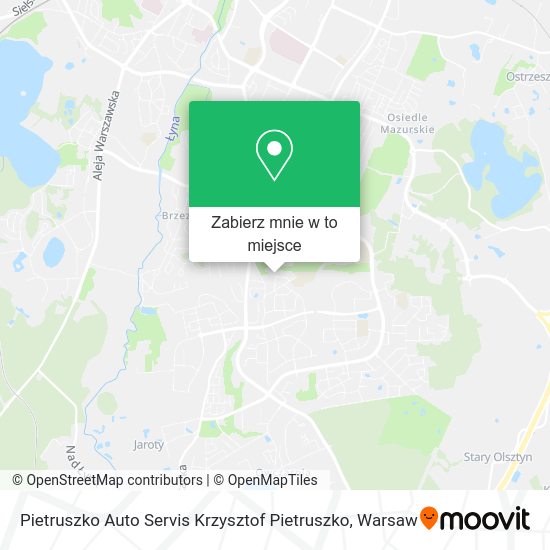 Mapa Pietruszko Auto Servis Krzysztof Pietruszko