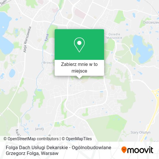 Mapa Folga Dach Usługi Dekarskie - Ogólnobudowlane Grzegorz Folga