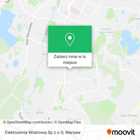 Mapa Elektrownia Wiatrowa Sp z o O