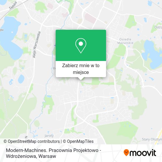 Mapa Modern-Machines. Pracownia Projektowo - Wdrożeniowa