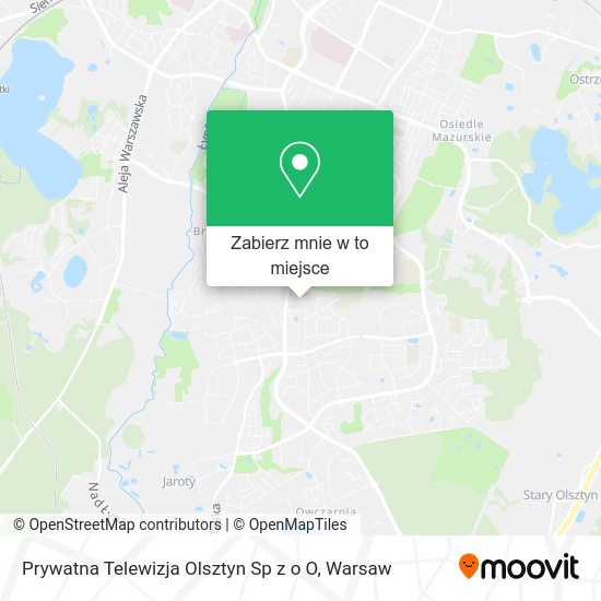 Mapa Prywatna Telewizja Olsztyn Sp z o O