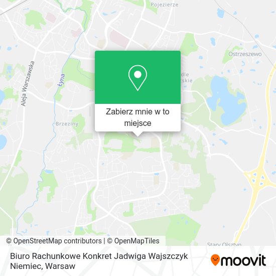 Mapa Biuro Rachunkowe Konkret Jadwiga Wajszczyk Niemiec