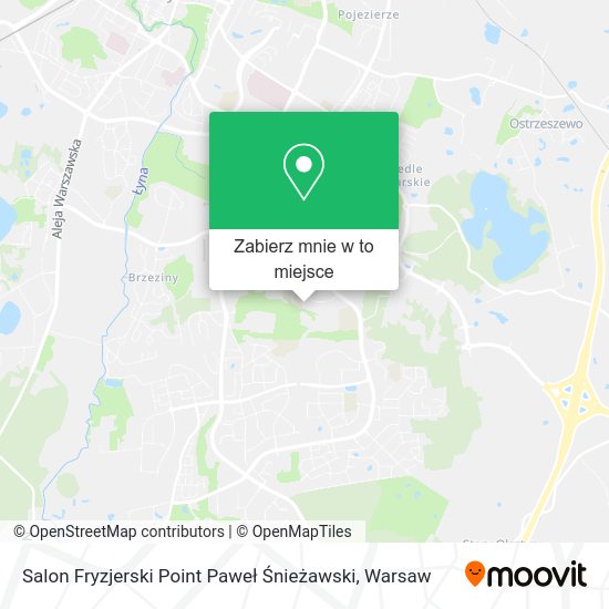 Mapa Salon Fryzjerski Point Paweł Śnieżawski