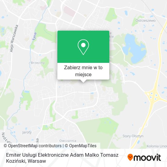 Mapa Emiter Usługi Elektroniczne Adam Malko Tomasz Koziński