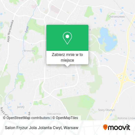 Mapa Salon Fryzur Jola Jolanta Cwyl