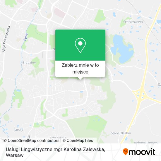 Mapa Usługi Lingwistyczne mgr Karolina Zalewska