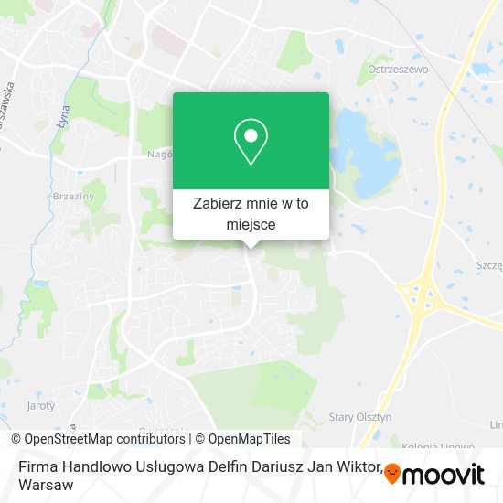 Mapa Firma Handlowo Usługowa Delfin Dariusz Jan Wiktor