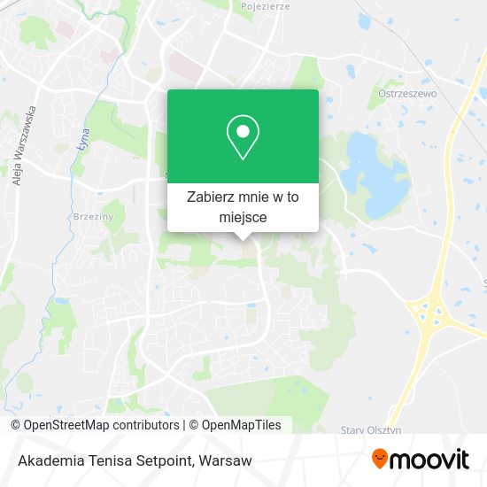 Mapa Akademia Tenisa Setpoint