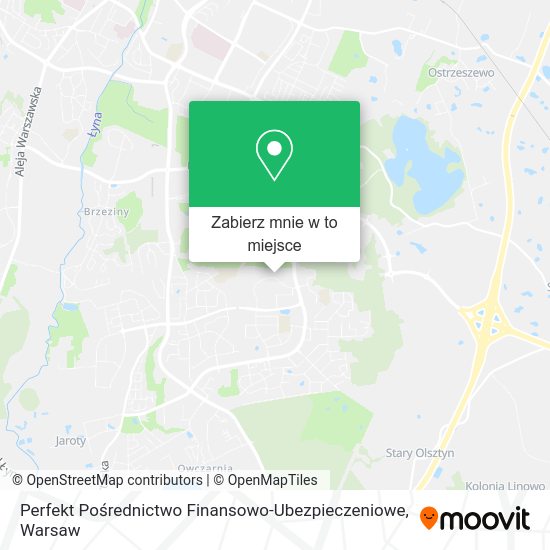 Mapa Perfekt Pośrednictwo Finansowo-Ubezpieczeniowe