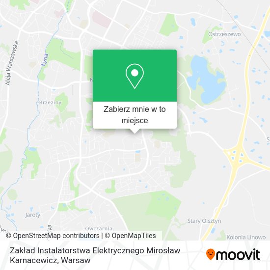 Mapa Zakład Instalatorstwa Elektrycznego Mirosław Karnacewicz