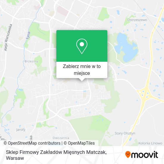 Mapa Sklep Firmowy Zakładów Mięsnych Matczak