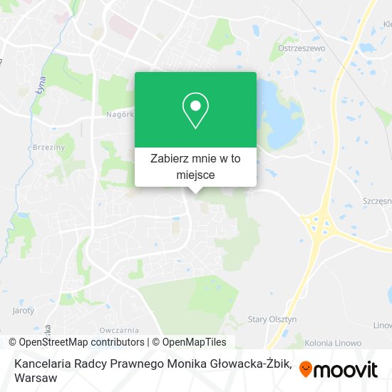 Mapa Kancelaria Radcy Prawnego Monika Głowacka-Żbik