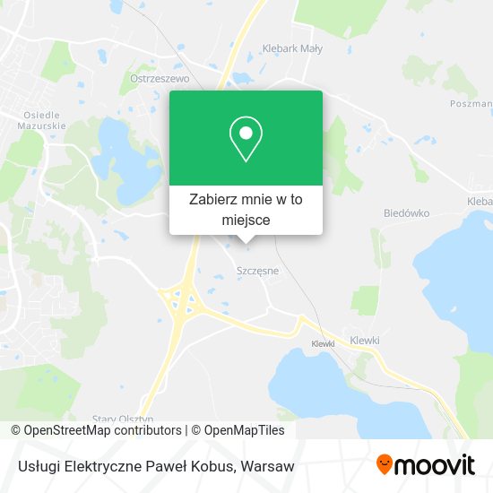 Mapa Usługi Elektryczne Paweł Kobus