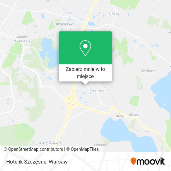 Mapa Hotelik Szczęsne