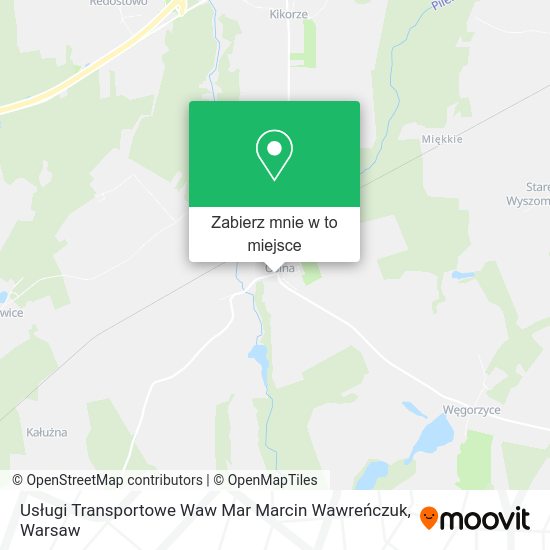 Mapa Usługi Transportowe Waw Mar Marcin Wawreńczuk