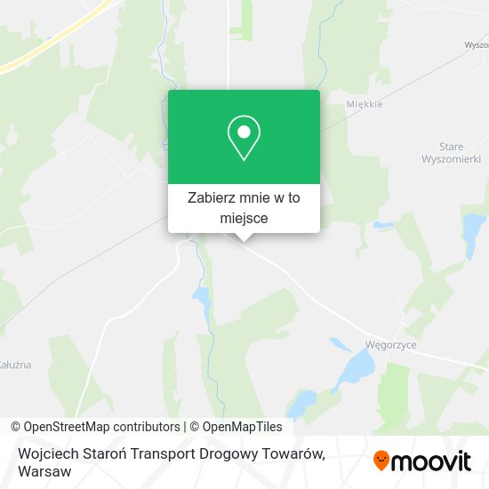 Mapa Wojciech Staroń Transport Drogowy Towarów