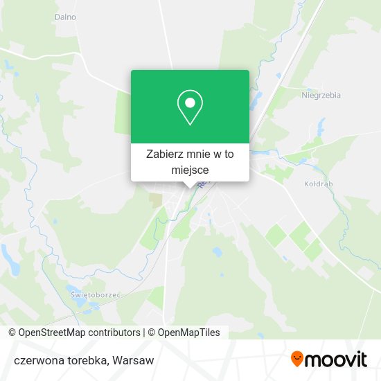 Mapa czerwona torebka