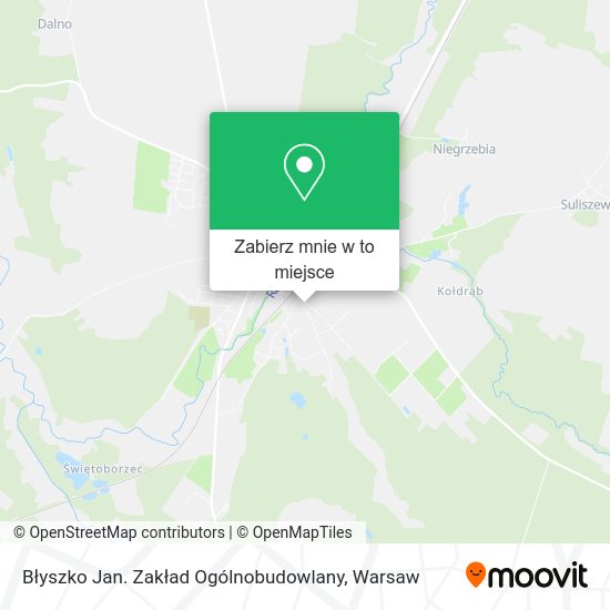 Mapa Błyszko Jan. Zakład Ogólnobudowlany