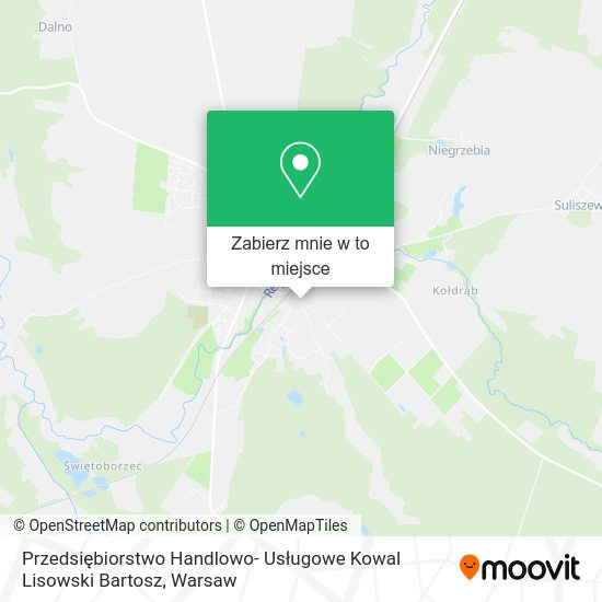 Mapa Przedsiębiorstwo Handlowo- Usługowe Kowal Lisowski Bartosz