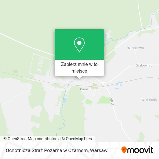 Mapa Ochotnicza Straż Pożarna w Czarnem