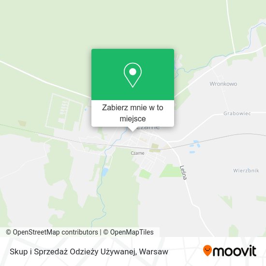 Mapa Skup i Sprzedaż Odzieży Używanej